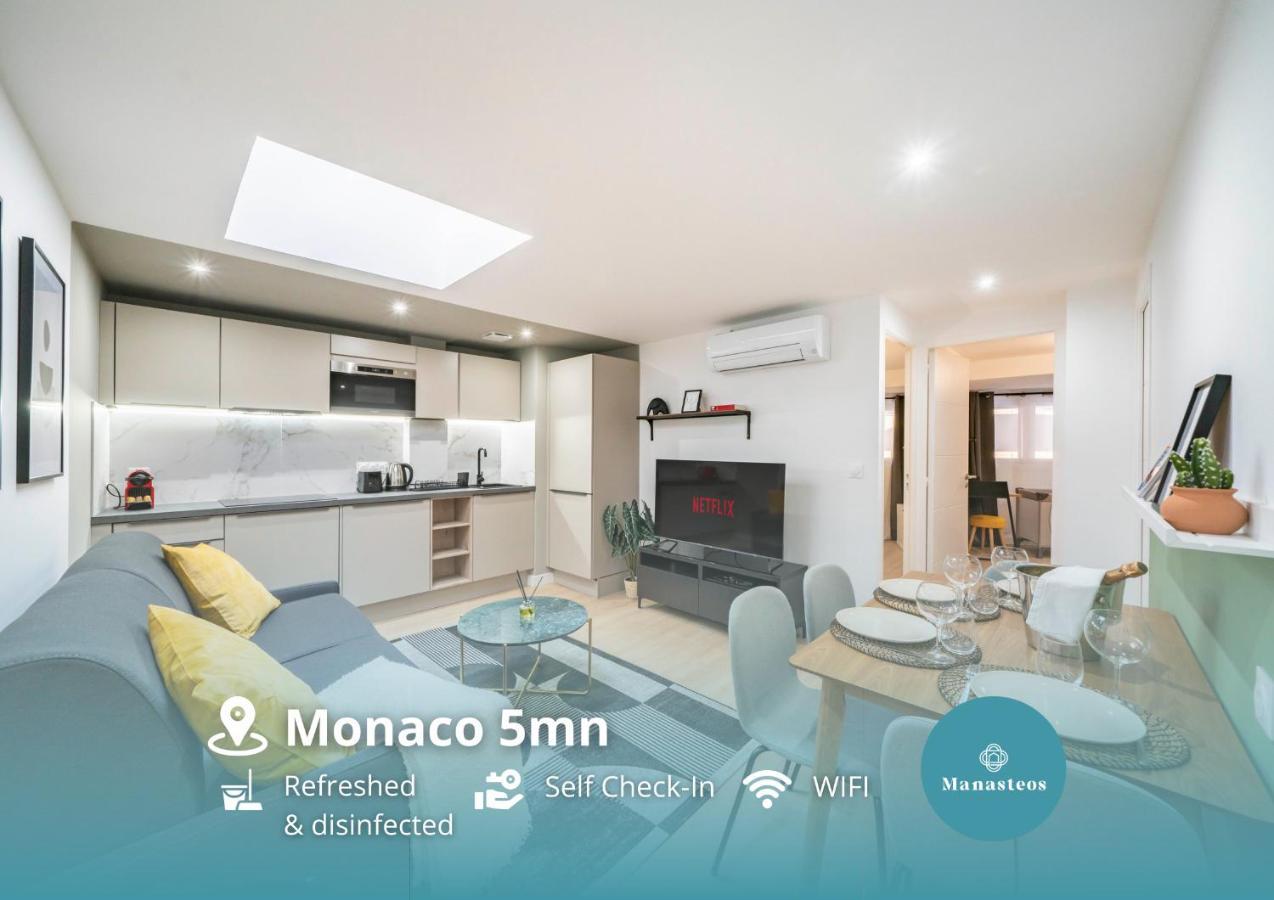 5Mn A Pied Monaco - Hypercentre - Aq Lägenhet Beausoleil Exteriör bild